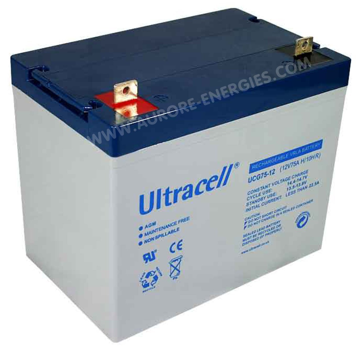 BATTERIE AGM GEL 12V 75AH / 10HR VRLA (BATTERIE AGM 12 VOLTS)