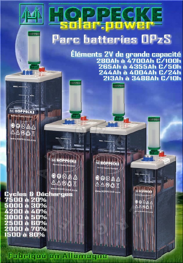 parc batteries 2V HOPPECKE OPzS solar.power