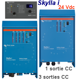 chargeur skylla-i en 24v  2 ou 3 sorties pour charge batterie ion, agm, gel, plaque tubulaire, plomb acide, electrolyrte liquide