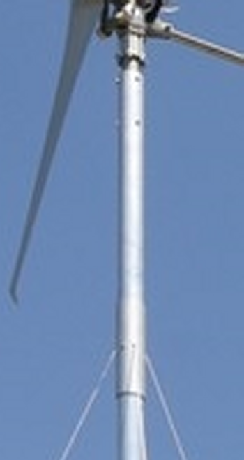 haut du mât d'éolienne