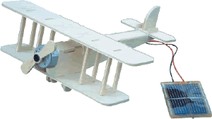 maquette a construire kit en bois avion solaire biplan