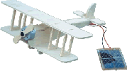 maquette en bois d'avion solaire biplan en kit  construire