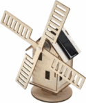 kit en bois gadget decoratif moulin solaire a vent