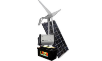 kit hybride 220 volts 335 watts avec eolienne air breeze avec conversion 400w