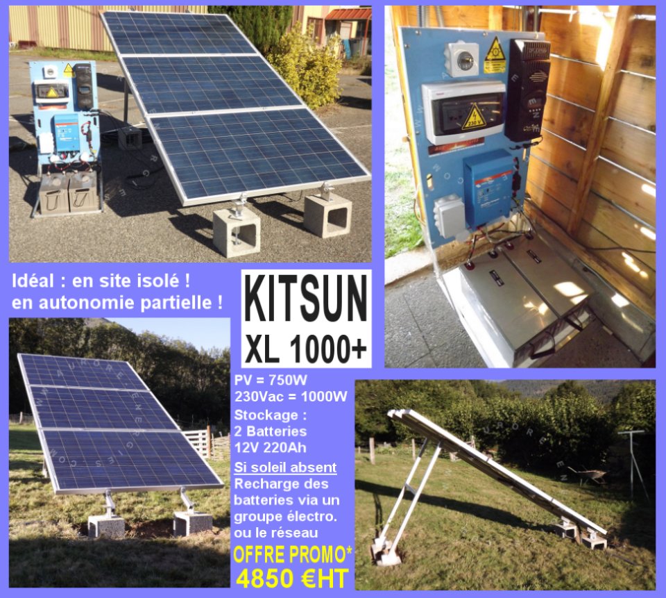 KITSUN 1000W kit solaire