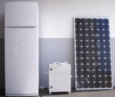 kit ensemble combin frigo conglateur solaire avec panneau pv et batterie