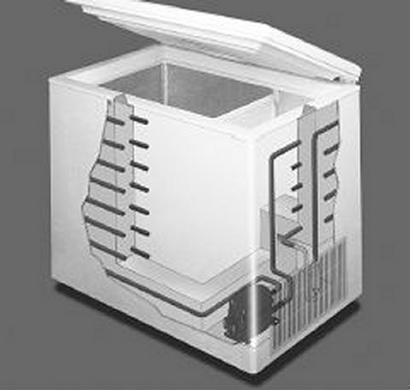 presentation par une vue de coupe du circuit refrigerant du STECA PF 166